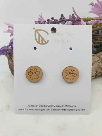 Wood paw studs