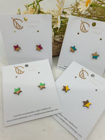 Twinkle little star wooden studs